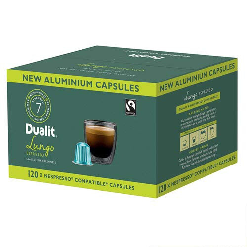 Dualit Dualit Aluminium Coffee Capsules Lungo Espresso 4 x 30 Pack