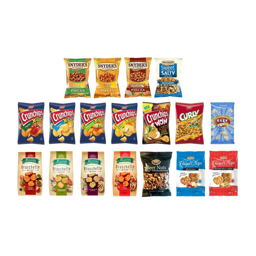Global Snack Hamper with 18 Different Varieties Pack of 18