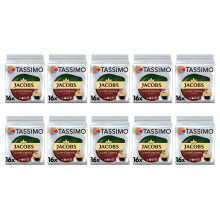 Tassimo Jacobs Caffe Crema Classico Coffee Pods | 10 Pack (160 Drinks)