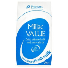 Pritchitt and Millac Value Dried Semi Skimmed Milk With Non Fat Milk - 2 x 2kg