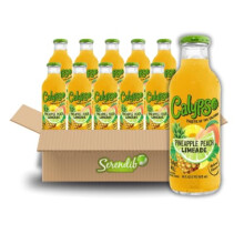 Calypso Lemonade | Island-Inspired Flavors with Real Lemon | (Pack of 12, Pineapple Peach Lemonade)