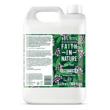 Faith In Nature Natural Tea Tree Conditioner, Cleansing, Vegan & Cruelty Free, No SLS or Parabens, For Normal to Oily Hair, 5L Refill Pack