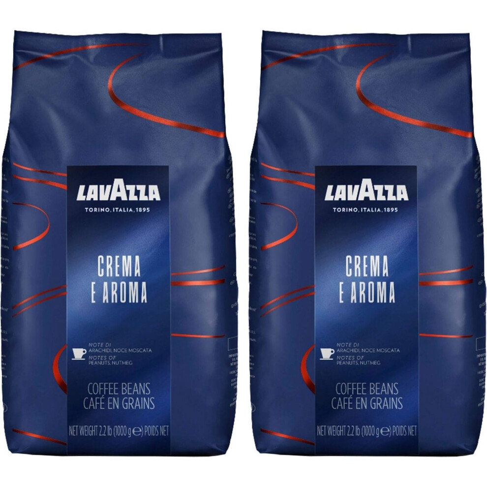 Lavazza Espresso Crema E Aroma Coffee Beans 1Kg (Pack Of 2)