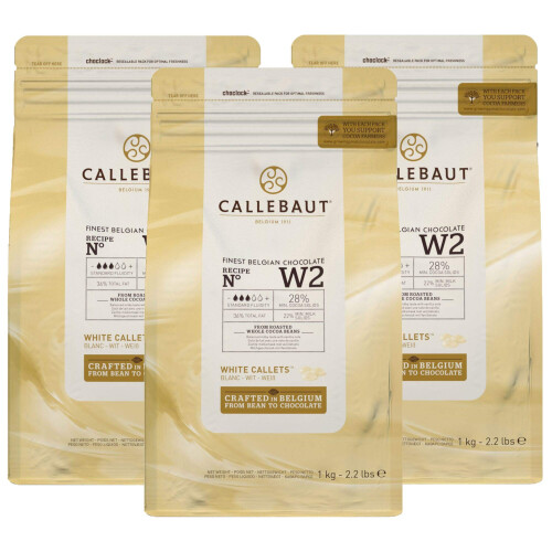 Callebaut Callebaut White Chocolate 'W2' Callets - 6x1kg 1