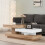 360 Rotating Coffee Table With LED Wooden Side Table 9