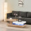 360 Rotating Coffee Table With LED Wooden Side Table 2