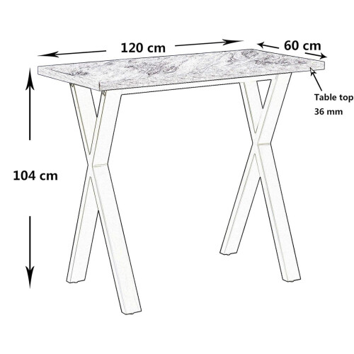 (White) Bar Table Kitchen island Breakfast Counter Table 2