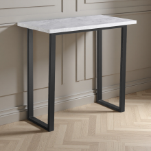 (Grey) Bar Table Breakfast Counter Table U Shape Leg