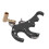 Aluminum Alloy 4-Finger Compound Bow Release Aid, Adjustable, Black 15