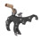 Aluminum Alloy 4-Finger Compound Bow Release Aid, Adjustable, Black 11