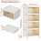 TidyTrove Storage Boxes with Lid, 4-Tier Plastic Stackable Storage Boxes with 1 Lid 28L/Tier, Folding Storage Bins with Wheels, Storage Organizer for 2