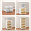 TidyTrove Storage Boxes with Lid, 4-Tier Plastic Stackable Storage Boxes with 1 Lid 28L/Tier, Folding Storage Bins with Wheels, Storage Organizer for 5