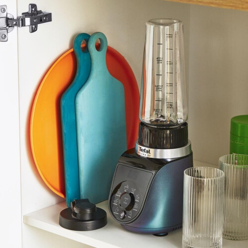 Tefal Tefal Blend Up Powerful Mini Blender, Quiet Mode, 8 Auto Programmes, Auto Cleaning Programme, 2 Durable Bottles 0.7L & 0.4L, Smoothies, Protein Shake 1