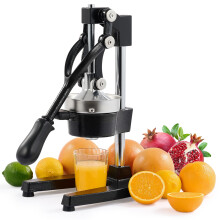 CO-Z Commercial Grade Citrus Juicer Professional Hand Press Manual Fruit Juicer Heavy Duty Orange Juicer Citrus Orange Lemon Lime Pomegranate,Black