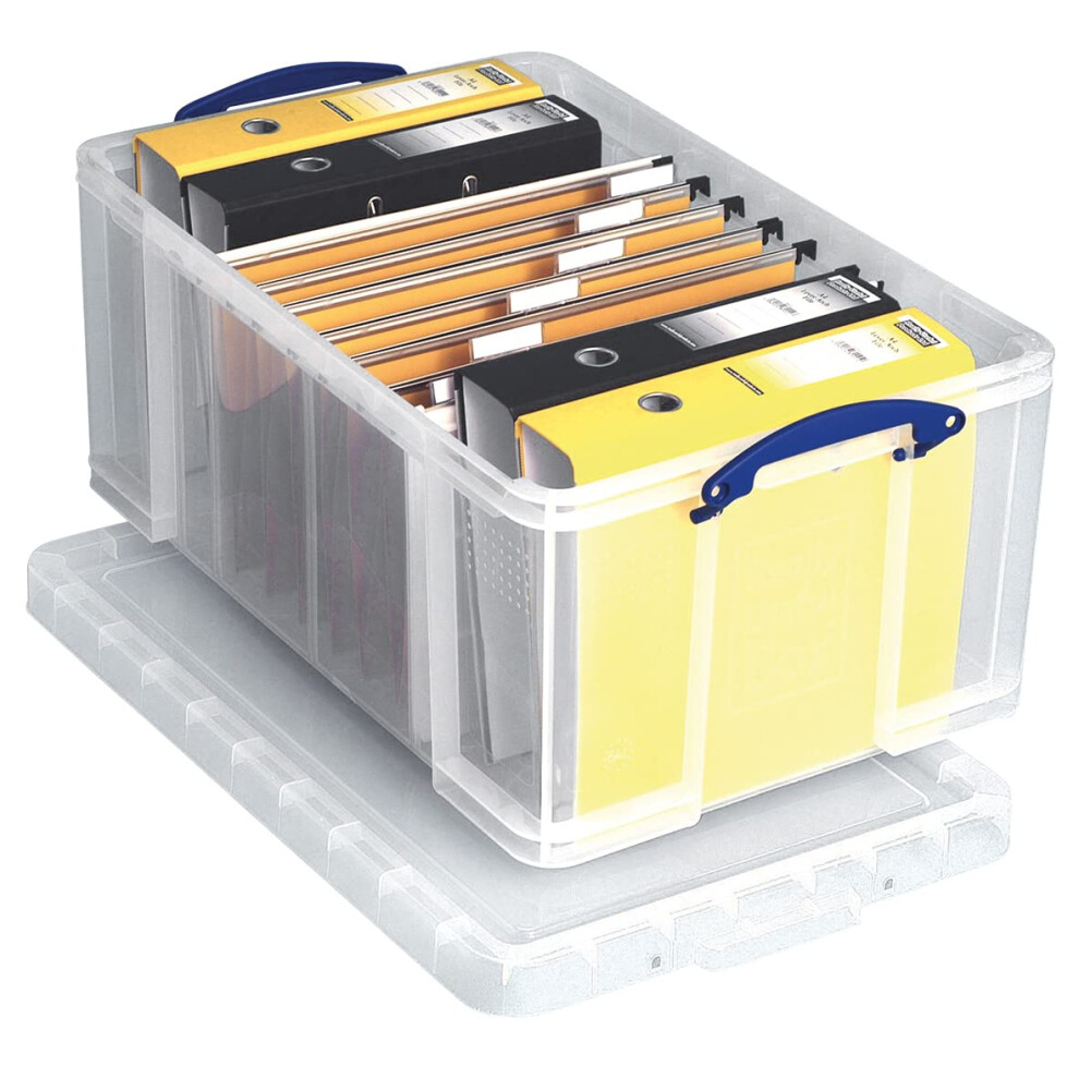 Really Useful Plastic Storage Box 64 Litre Clear