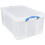 Really Useful Really Useful Plastic Storage Box 64 Litre Clear 2