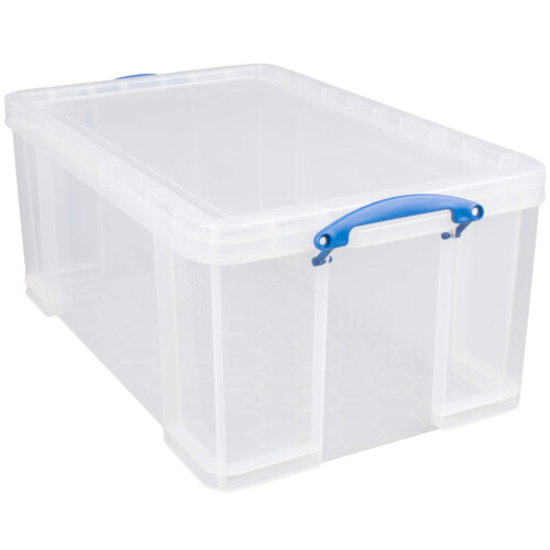 Really Useful Really Useful Plastic Storage Box 64 Litre Clear 1