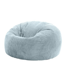 icon Kingston Cord Bean Bag, Mineral Blue, Large Adult Bean Bag Chair with Filling Included, Comfy Chair, Living Room Furniture, Bedroom Furniture
