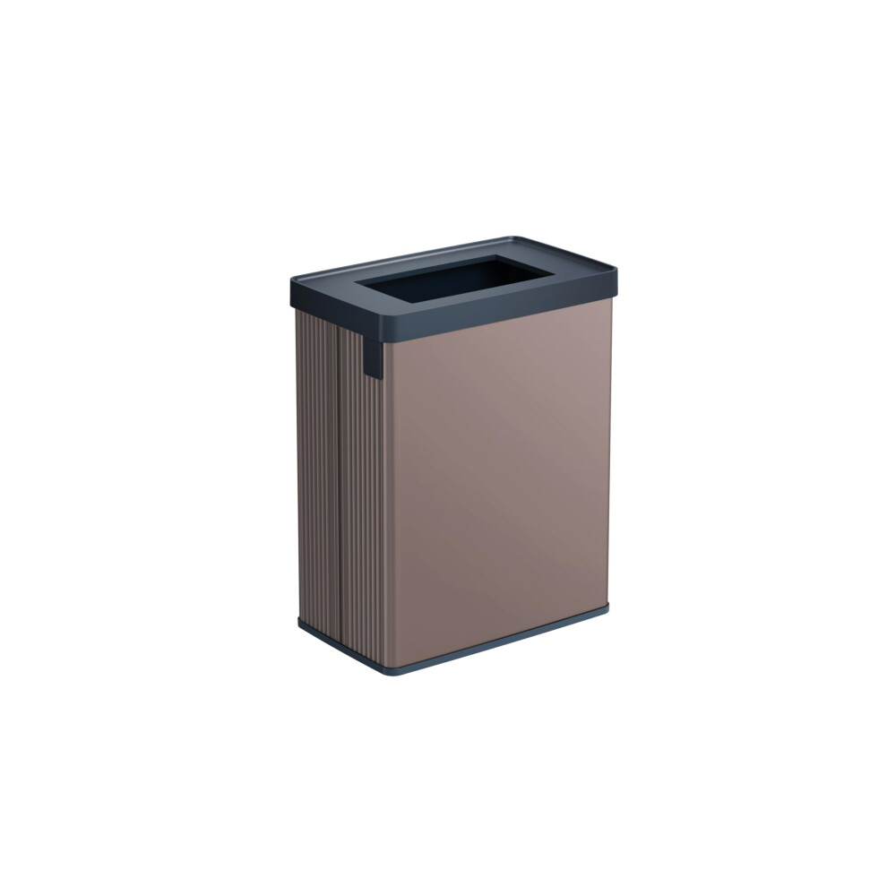 Curver Verto 54L Recycling Bin, Dual Compartments, Recycling Lid, Easy Sorting, Sleek Design, Pearl Rose