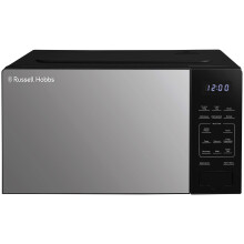 Russell Hobbs Touch Control Digital Solo Microwave 20L 800W in Black with 10 Power Levels, 6 Auto Cook Menus, Defrost Control, Clock & Timer RHMT2005