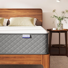 MOLPHIT 10 Inch Small Double Mattress, 7-Zone Hybrid Small Double Bed Mattresses, Memory Foam Mattress with Pocket Sprung with Medium Firm for Body S