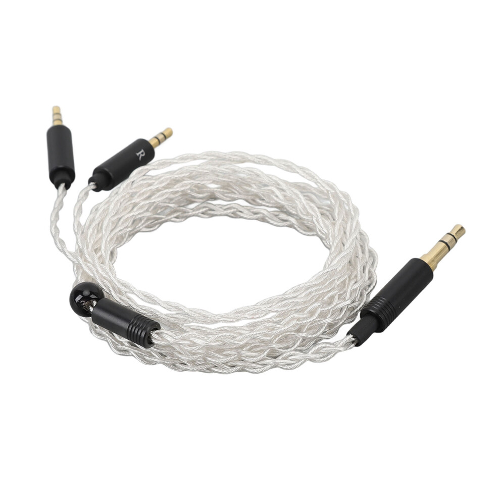 Plated Copper 3.5Mm To Dual 2.5Mm Earphone Cable 1.2M Silver 7621332523680
