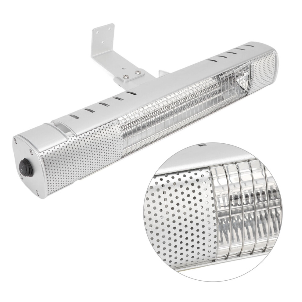 1000W Infrared Carbon Fiber Pipe Electric Space Heater, Dustproof & Waterproof