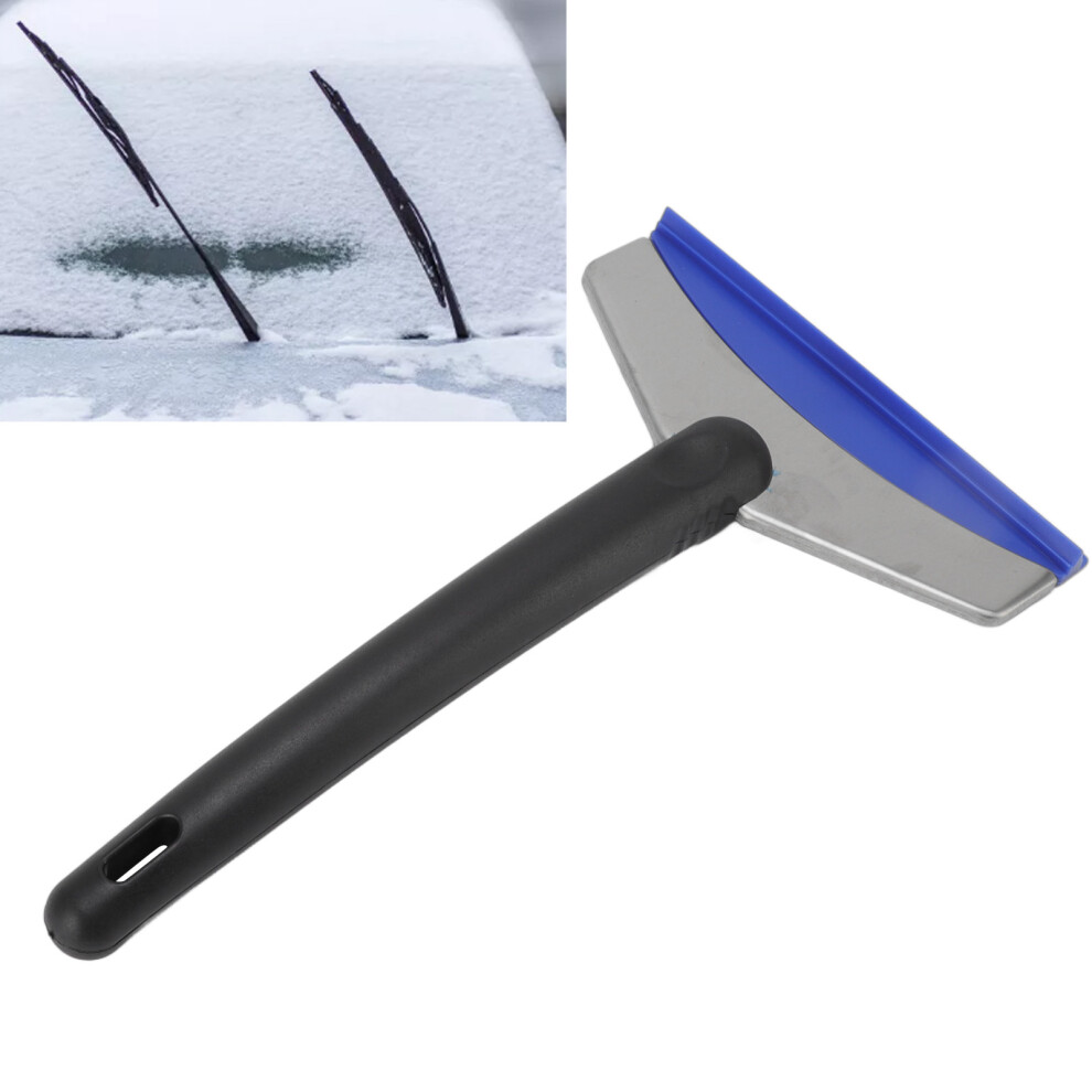 Stainless Steel Car Snow Shovel & Ice Scraper, 24.5X14cm, Black/Blue 4111332531240