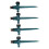 4 Stück Gartensprinkler 360 22,3 cm, Dunkelgrün 13