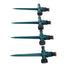 4 Stück Gartensprinkler 360 22,3 cm, Dunkelgrün