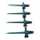 4 Stück Gartensprinkler 360 22,3 cm, Dunkelgrün 1