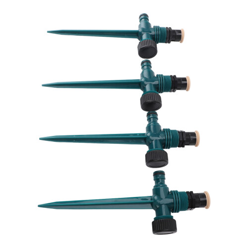 4 Stück Gartensprinkler 360 22,3 cm, Dunkelgrün