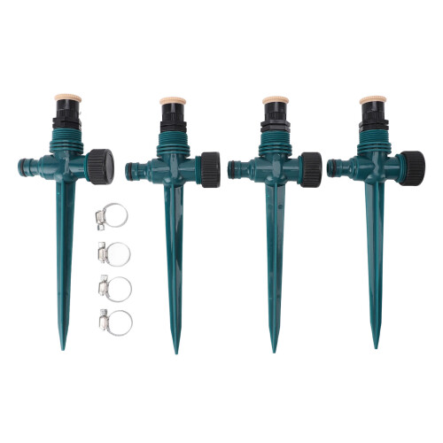 4 Stück Gartensprinkler 360 22,3 cm, Dunkelgrün 2