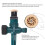 4 Stück Gartensprinkler 360 22,3 cm, Dunkelgrün 6