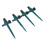 4 Stück Gartensprinkler 360 22,3 cm, Dunkelgrün 14