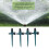 4 Stück Gartensprinkler 360 22,3 cm, Dunkelgrün 4