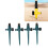 4 Stück Gartensprinkler 360 22,3 cm, Dunkelgrün 16