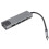 5-in-1 USB-C-Hub, dunkelgrau, 15,0  6,8  1,8 cm 12