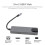 5-in-1 USB-C-Hub, dunkelgrau, 15,0  6,8  1,8 cm 3