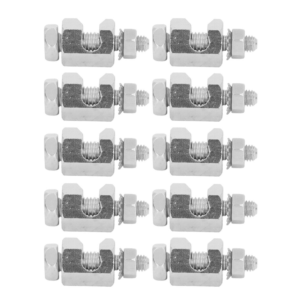 10Pcs Copper Lightning Protection Clamp Cable Grounding Clip For Pv Modules Hot 8701332533694