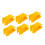 10Pcs Yellow Plastic Football Training Flag Pole Clip 25mm Diameter 1