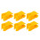 10Pcs Yellow Plastic Football Training Flag Pole Clip 25mm Diameter 14