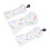 Copri testa da golf impermeabile in pelle PU - set da 3 pezzi, bianco 14