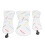 Copri testa da golf impermeabile in pelle PU - set da 3 pezzi, bianco 8