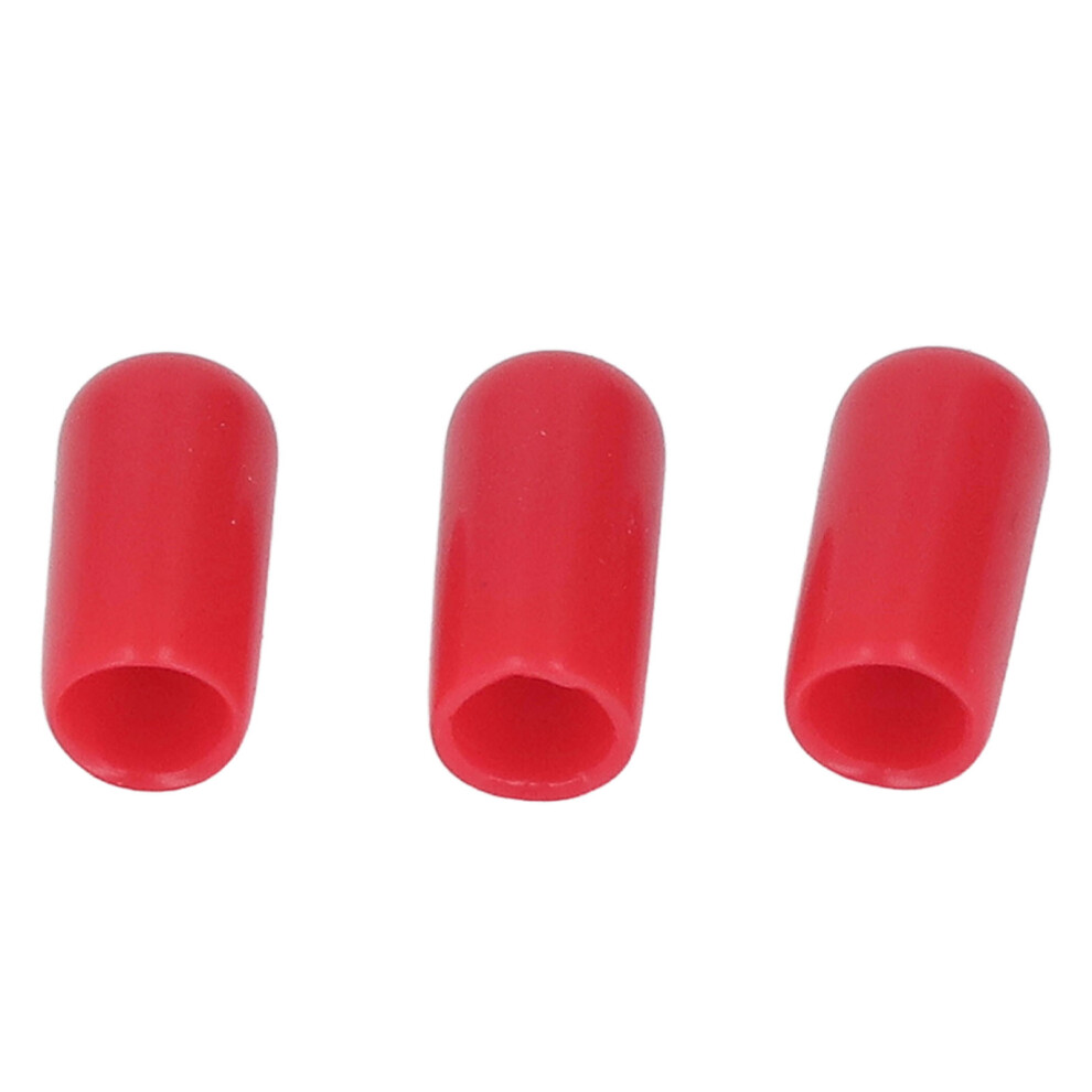 100Pcs Pvc Thread Protective Caps For 6Mm Screw & Pipe Ends, Red 9421332536455