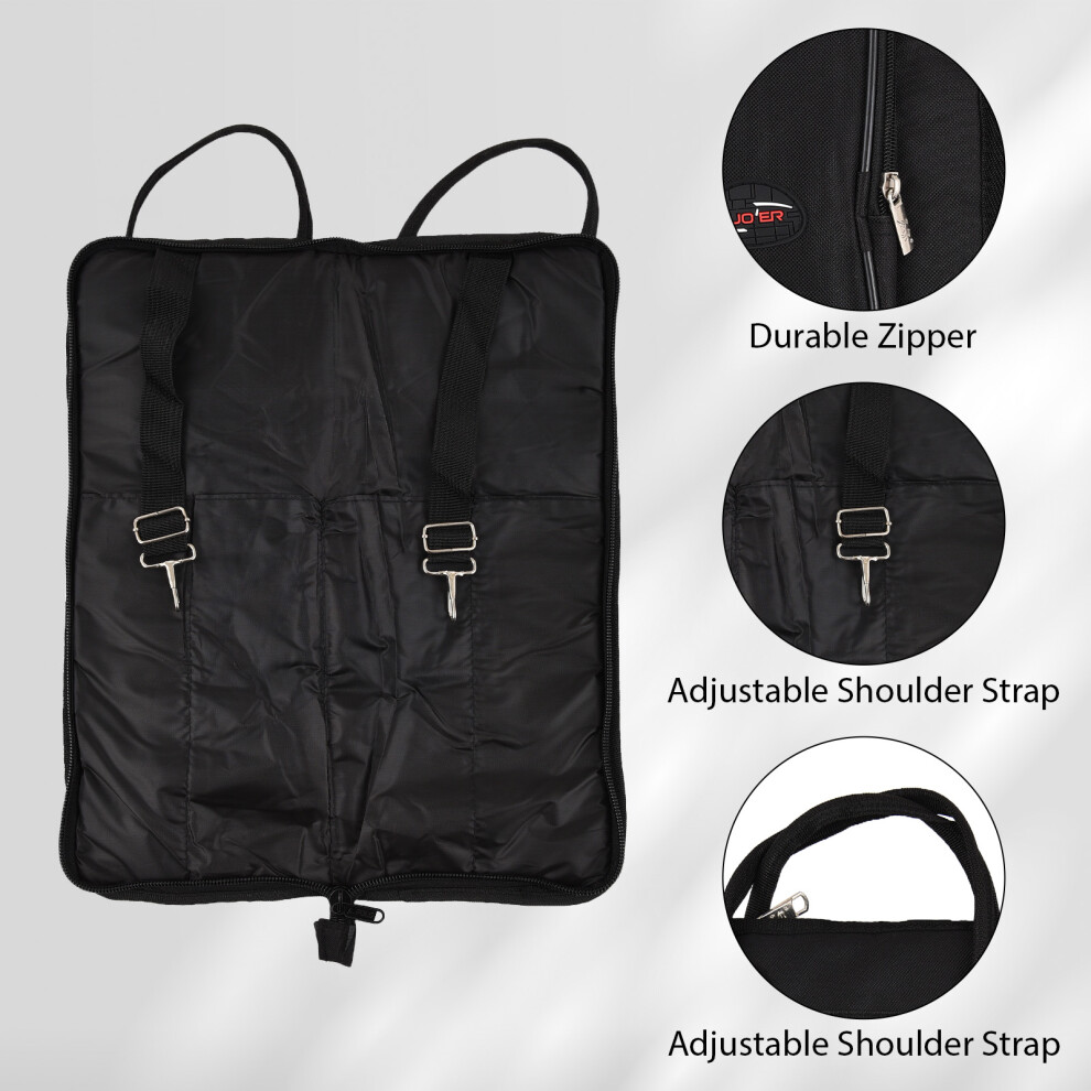 Heavy-Duty Oxford Drum Stick Bag 6 Pairs, 47*18*6cm, Black/Camouflage