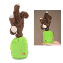 Peluche che canta e balla, 300 mAh, Marrone Taglia M