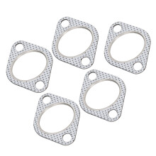 5 Stück 2-Zoll-Abgasanflanschdichtung 50,8 mm Silberfolie