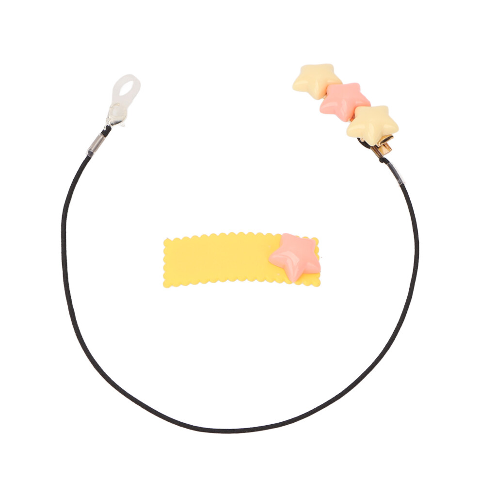 Cute Star-Shaped Hearing Amplifier Clip Holder BTE Lanyard for Kids & Elderly