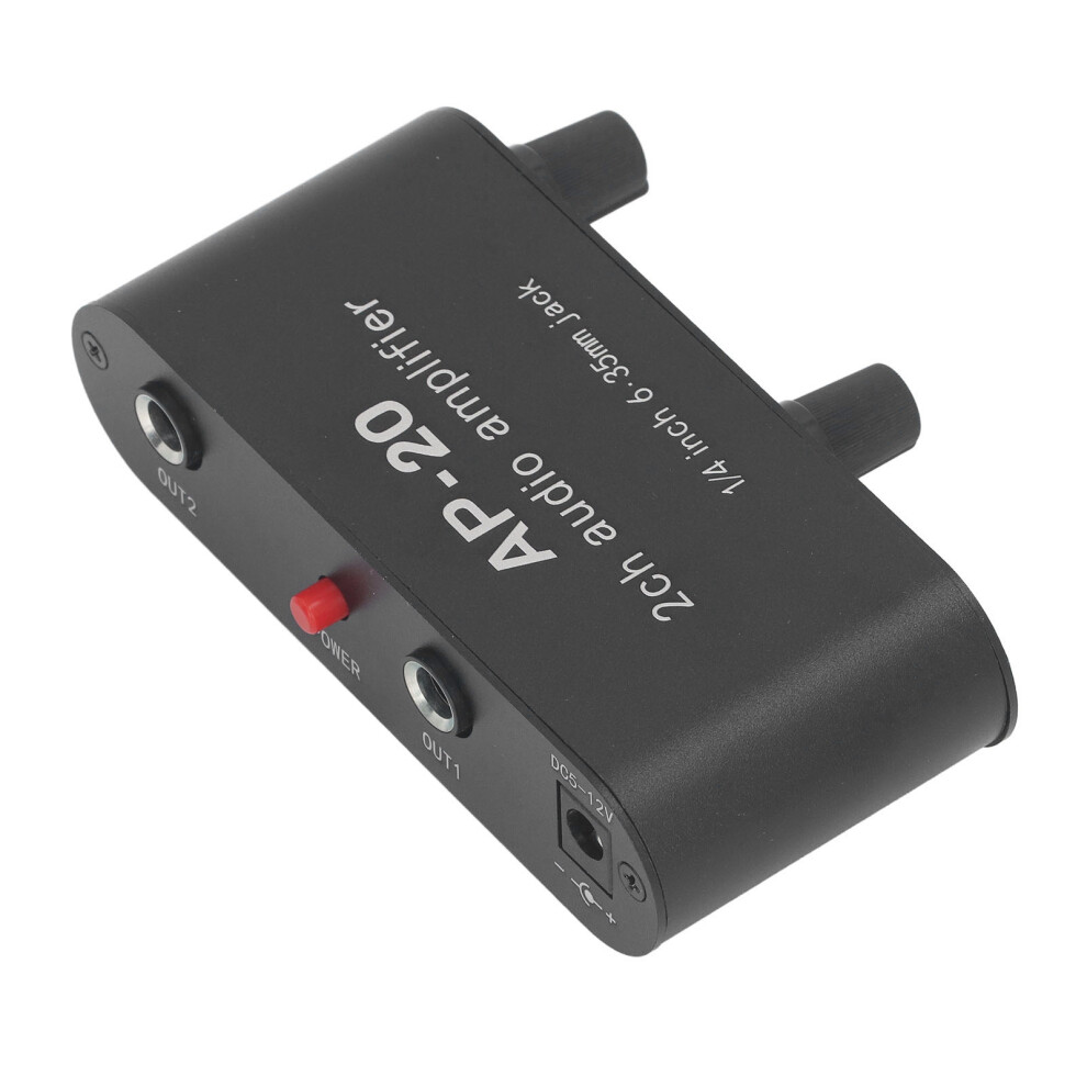 Dual Channel Aluminum Sound Preamplifier 0-20Db Gain 6.35Mm 4981332554897